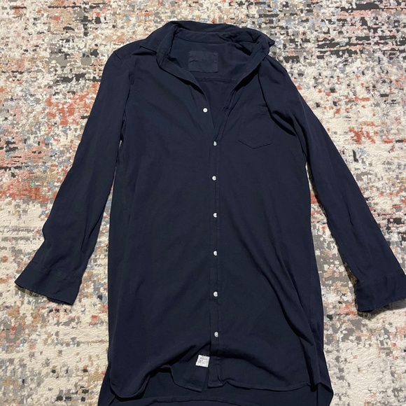 Frank and Eileen Black Mary Shirt Dress Button Down Medium - Picture 2 of 2